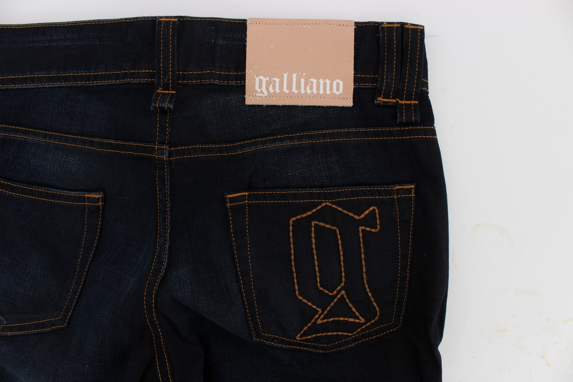 Jean slim en coton bleu John Galliano