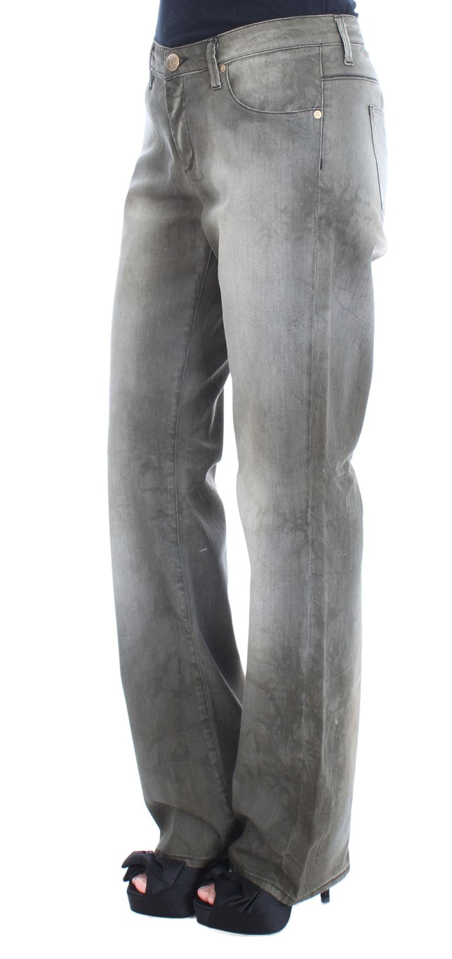 Jean boyfriend ample en coton mélangé gris d'Ermanno Scervino