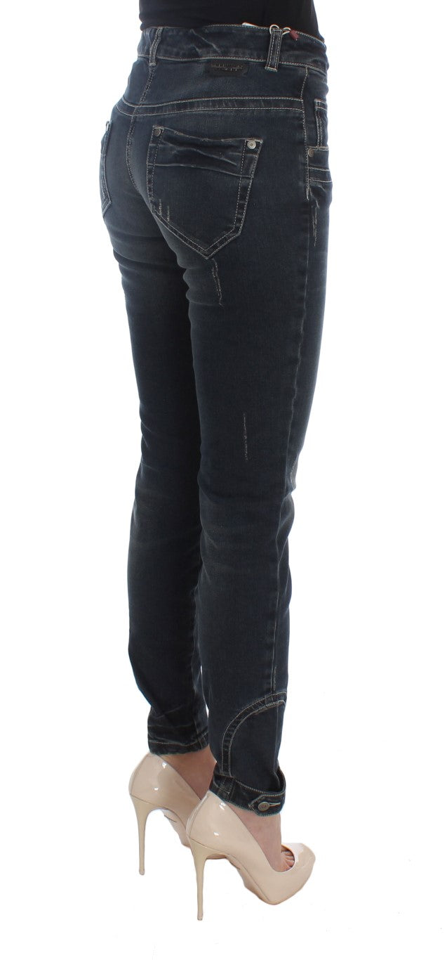 Jean slim en coton mélangé bleu d'Ermanno Scervino