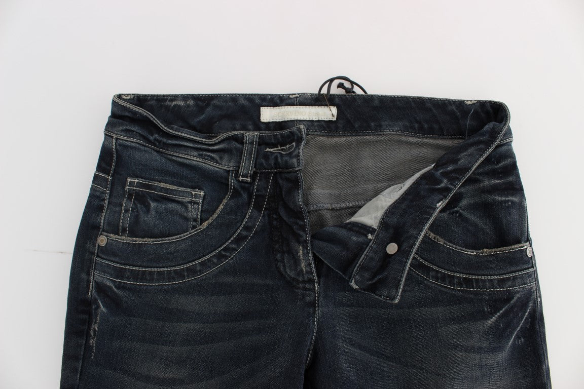 Jean slim en coton mélangé bleu d'Ermanno Scervino
