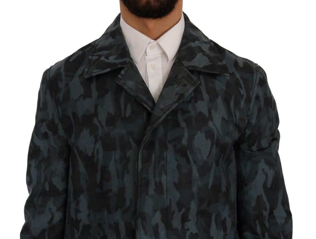 Manteau-pluie camouflage bleu de Dolce & Gabbana