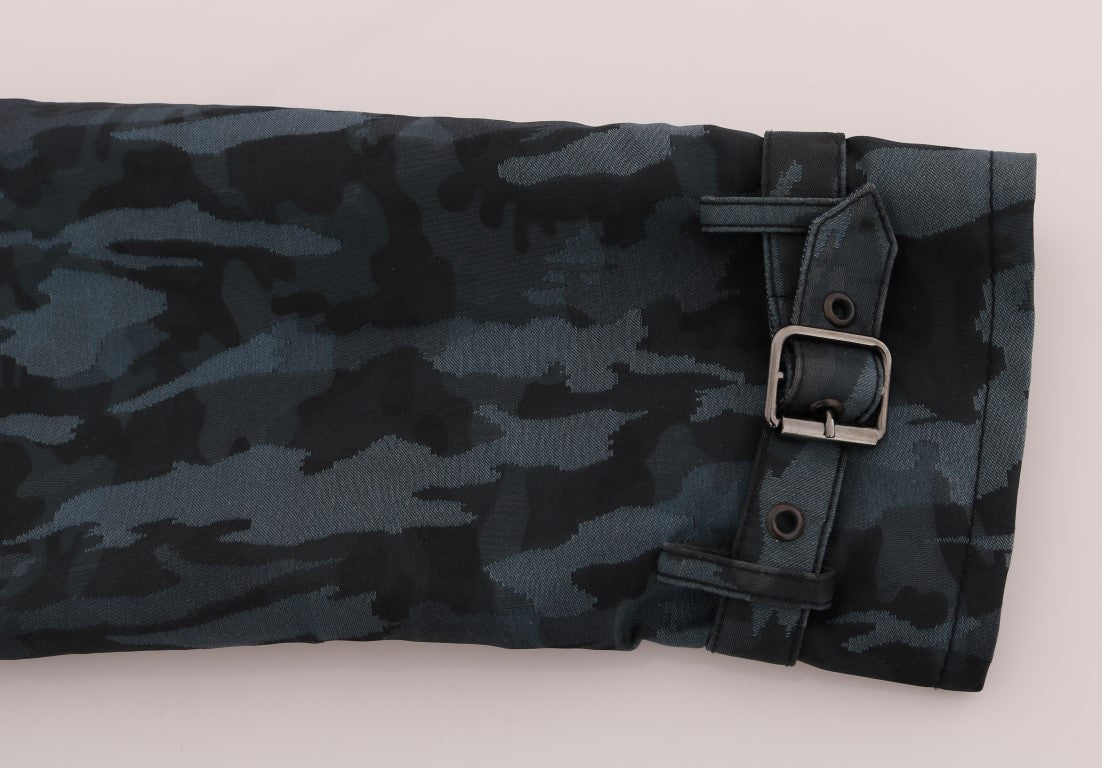 Manteau-pluie camouflage bleu de Dolce & Gabbana