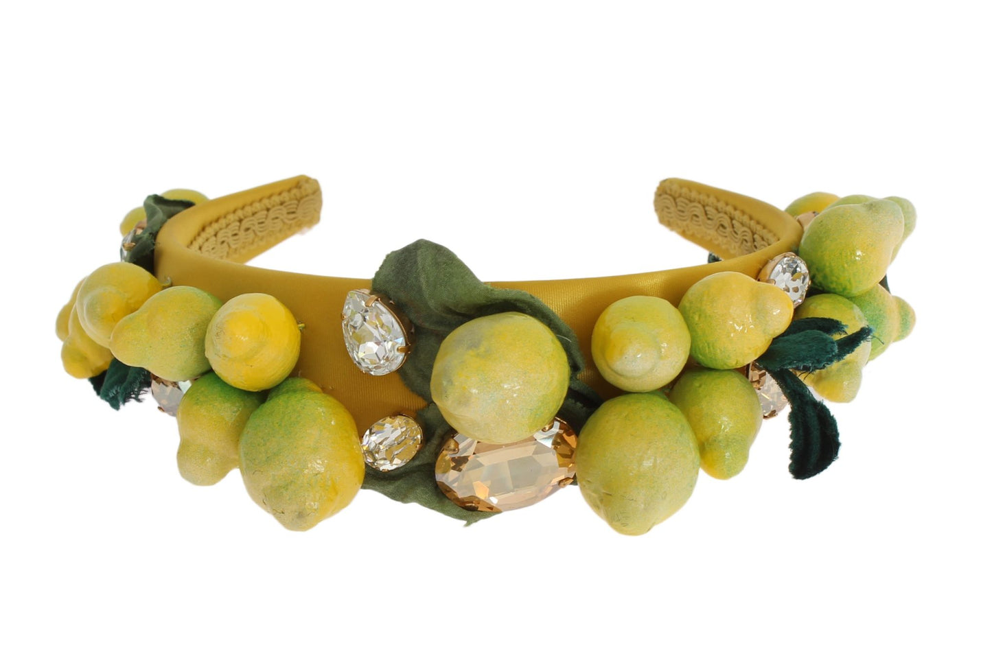 Serre-tête diadème en cristal de Sicile Dolce & Gabbana Yellow Lemons