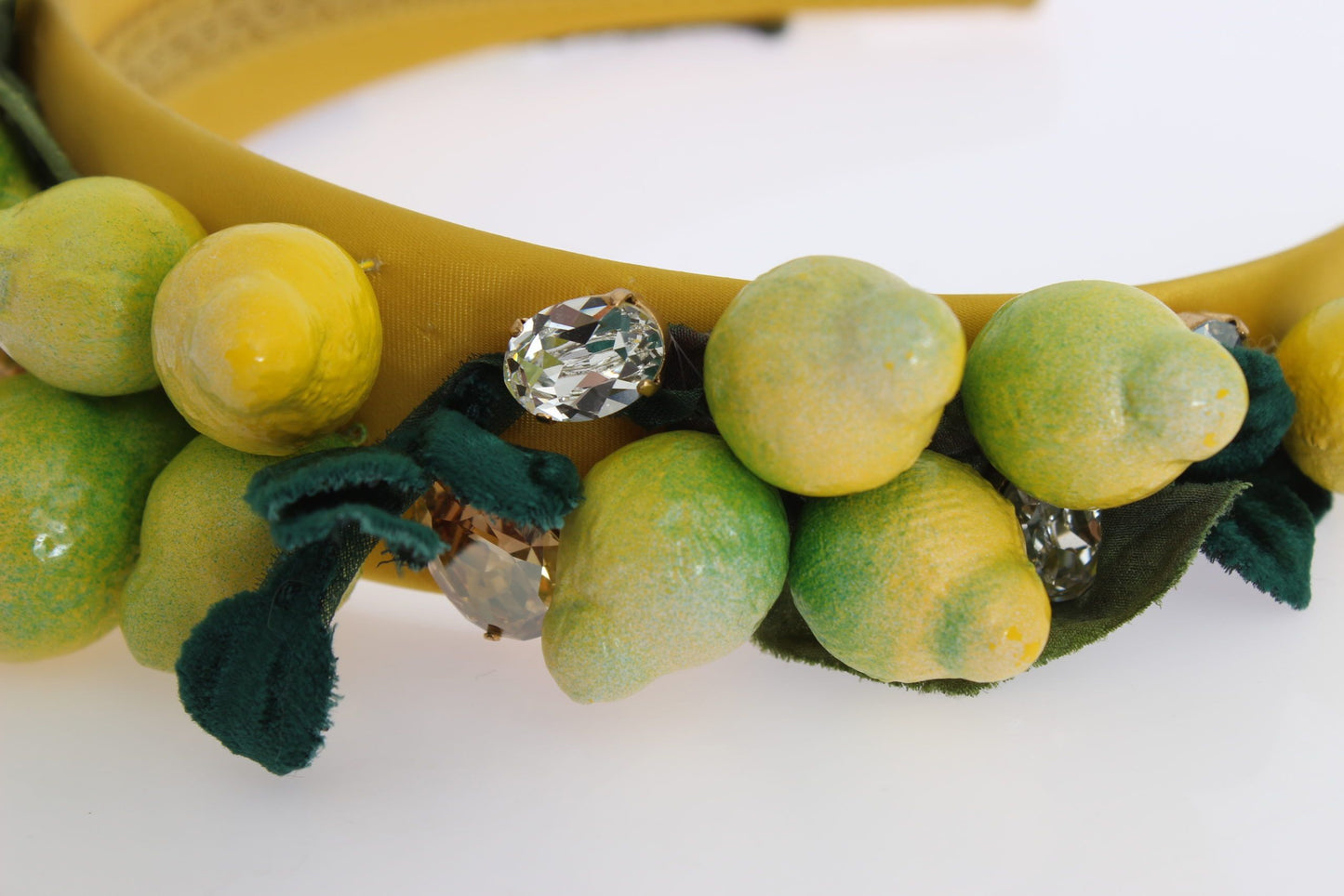 Serre-tête diadème en cristal de Sicile Dolce & Gabbana Yellow Lemons