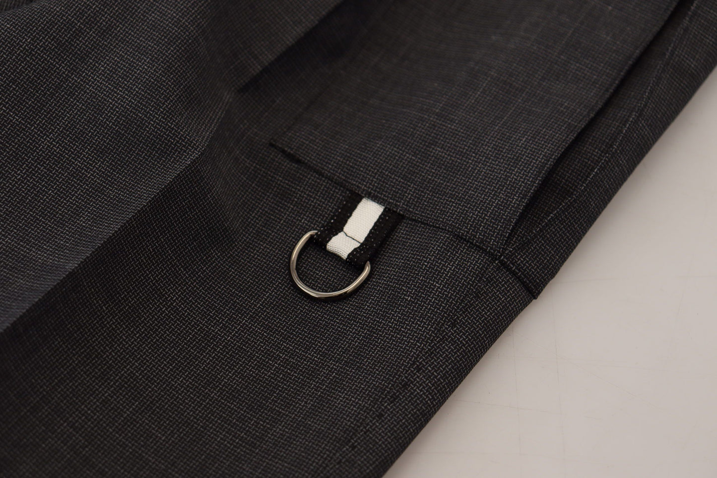 Pantalon cargo à carreaux gris stretch Dolce & Gabbana