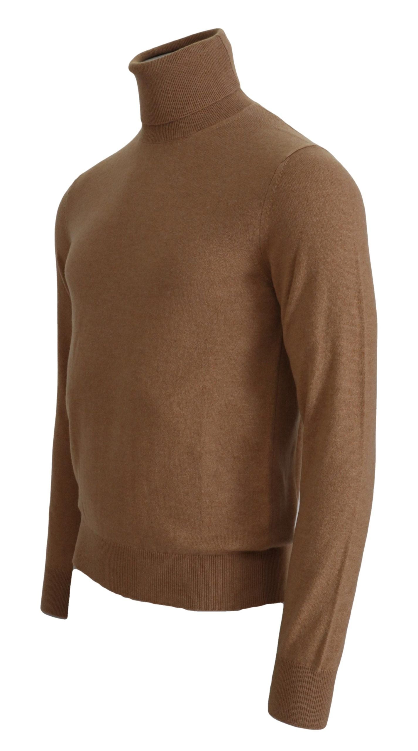 Pull en cachemire beige à col montant de Dolce & Gabbana