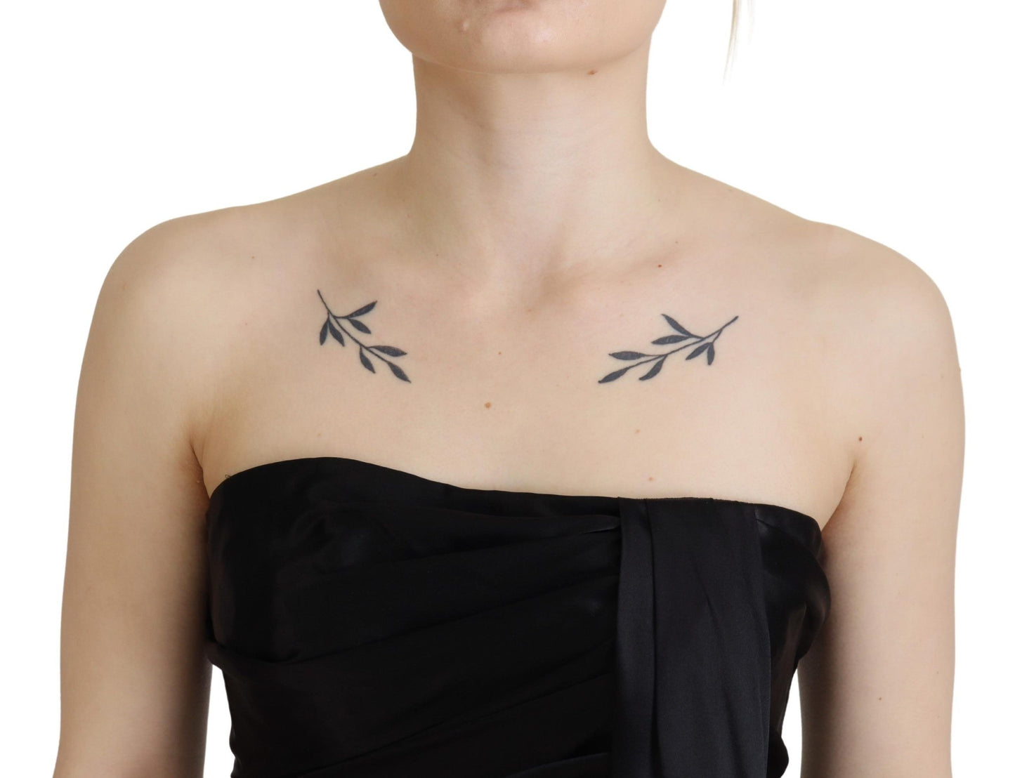 Dolce & Gabbana zwarte zijden, korte, rechte minidress voor feestjes