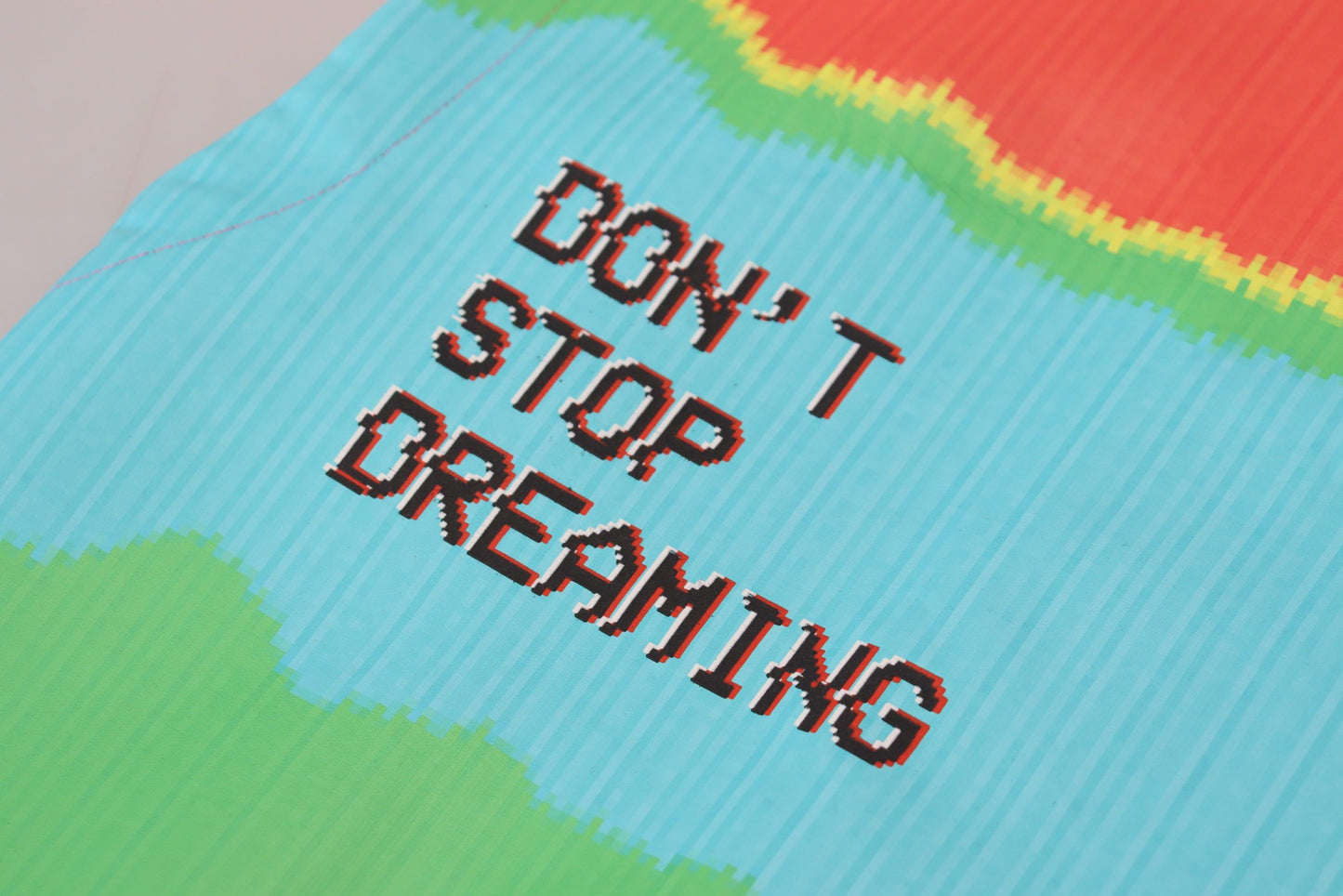 Dolce & Gabbana T-shirt van katoen met een print van een tv-scherm in verschillende kleuren