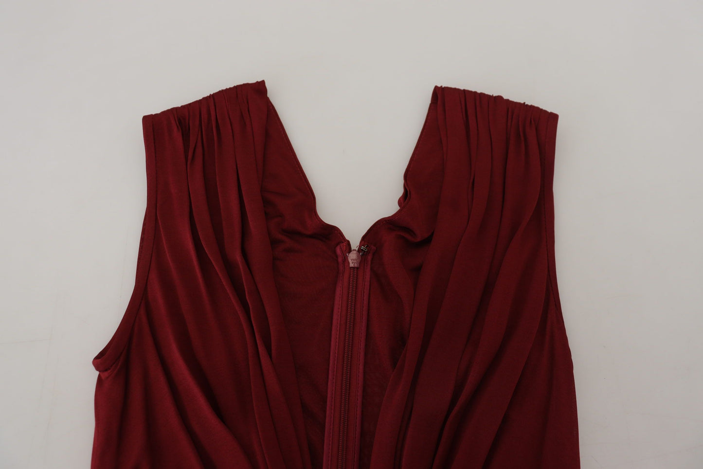 Blouse-veste en soie stretch bordeaux Dolce & Gabbana