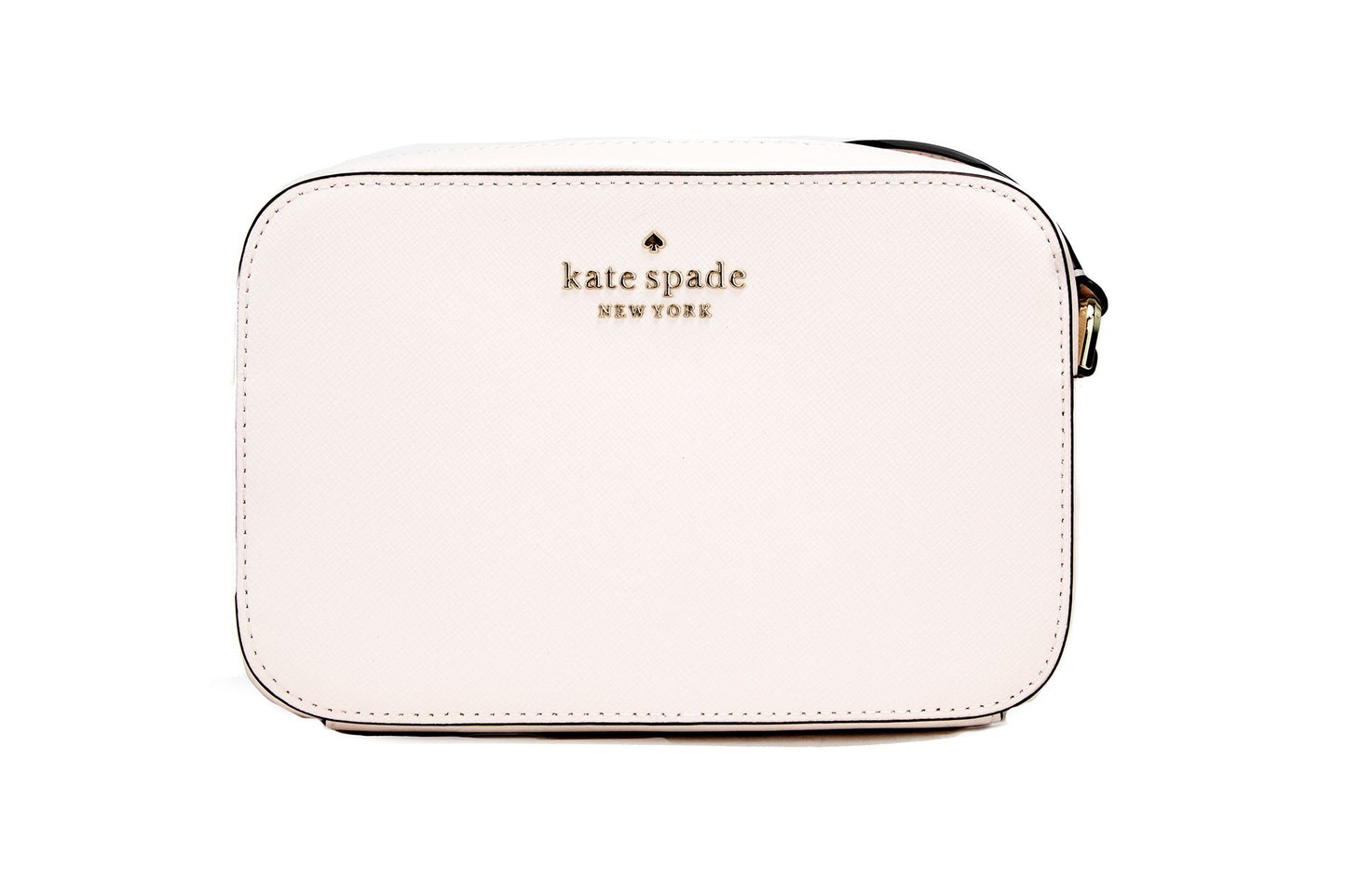 Kate Spade Staci Mini Lichtroze Saffiano Lederen Camera Bag Crossbody Handtas