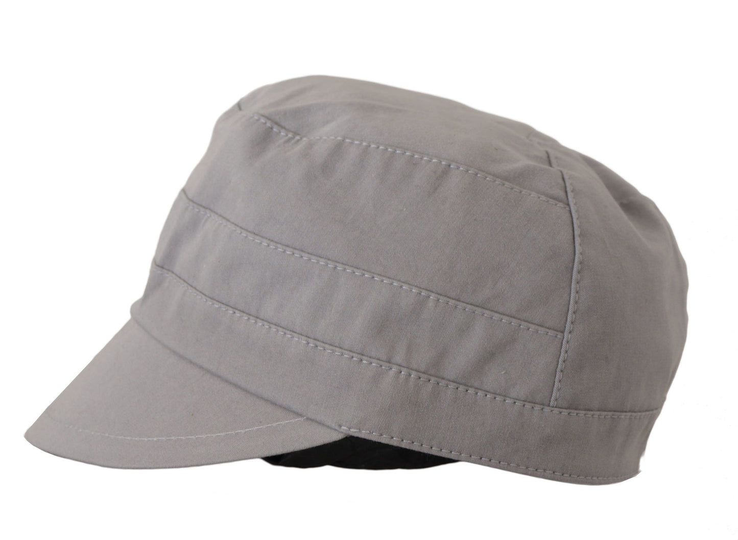Dolce & Gabbana Casquette Gavroche Grise Homme Capello Coton Chapeau