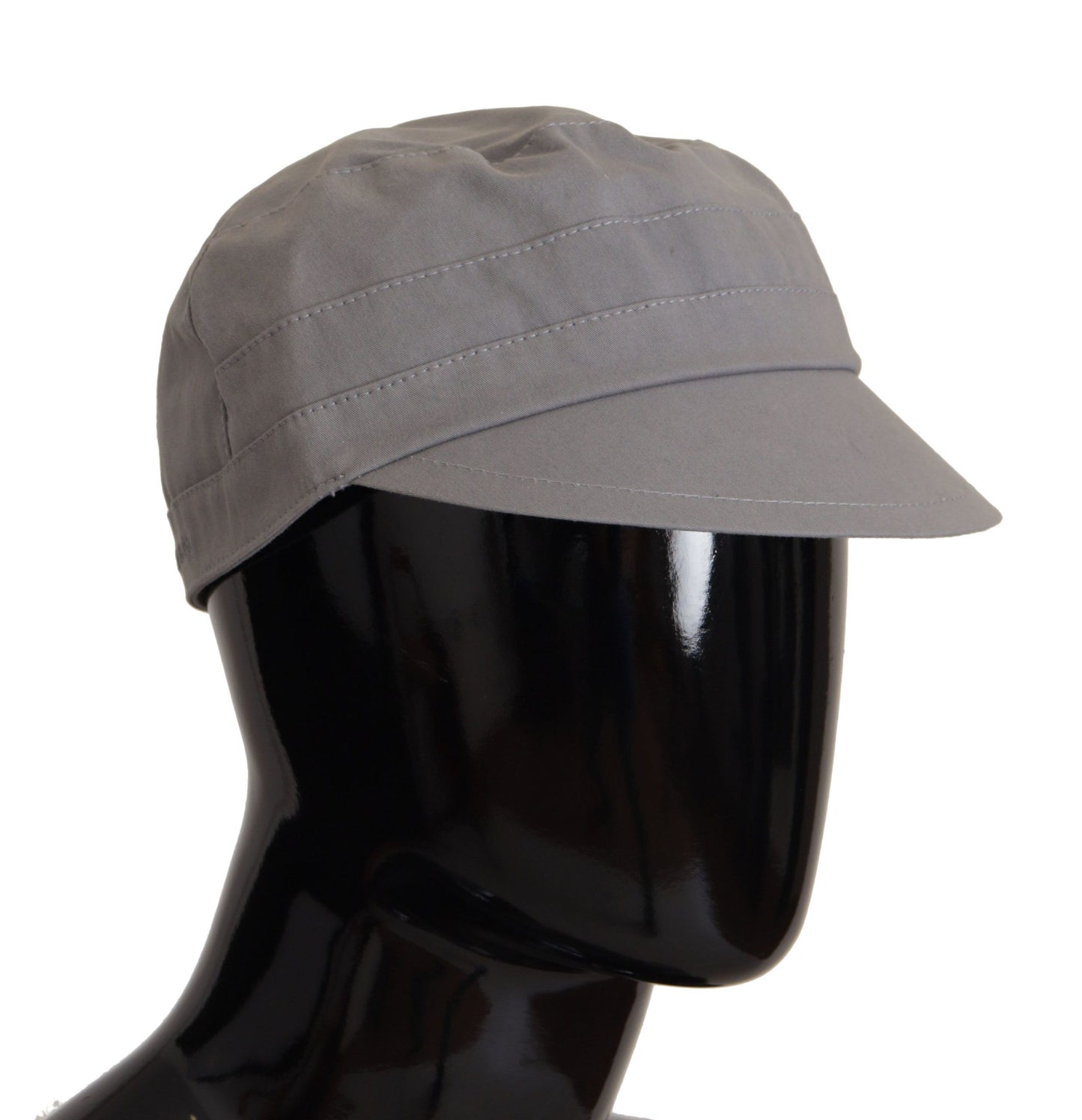 Dolce & Gabbana Casquette Gavroche Grise Homme Capello Coton Chapeau
