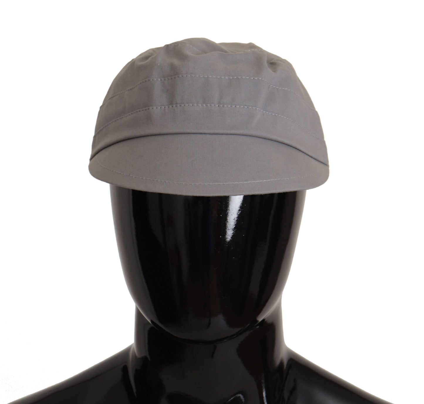 Dolce & Gabbana Casquette Gavroche Grise Homme Capello Coton Chapeau
