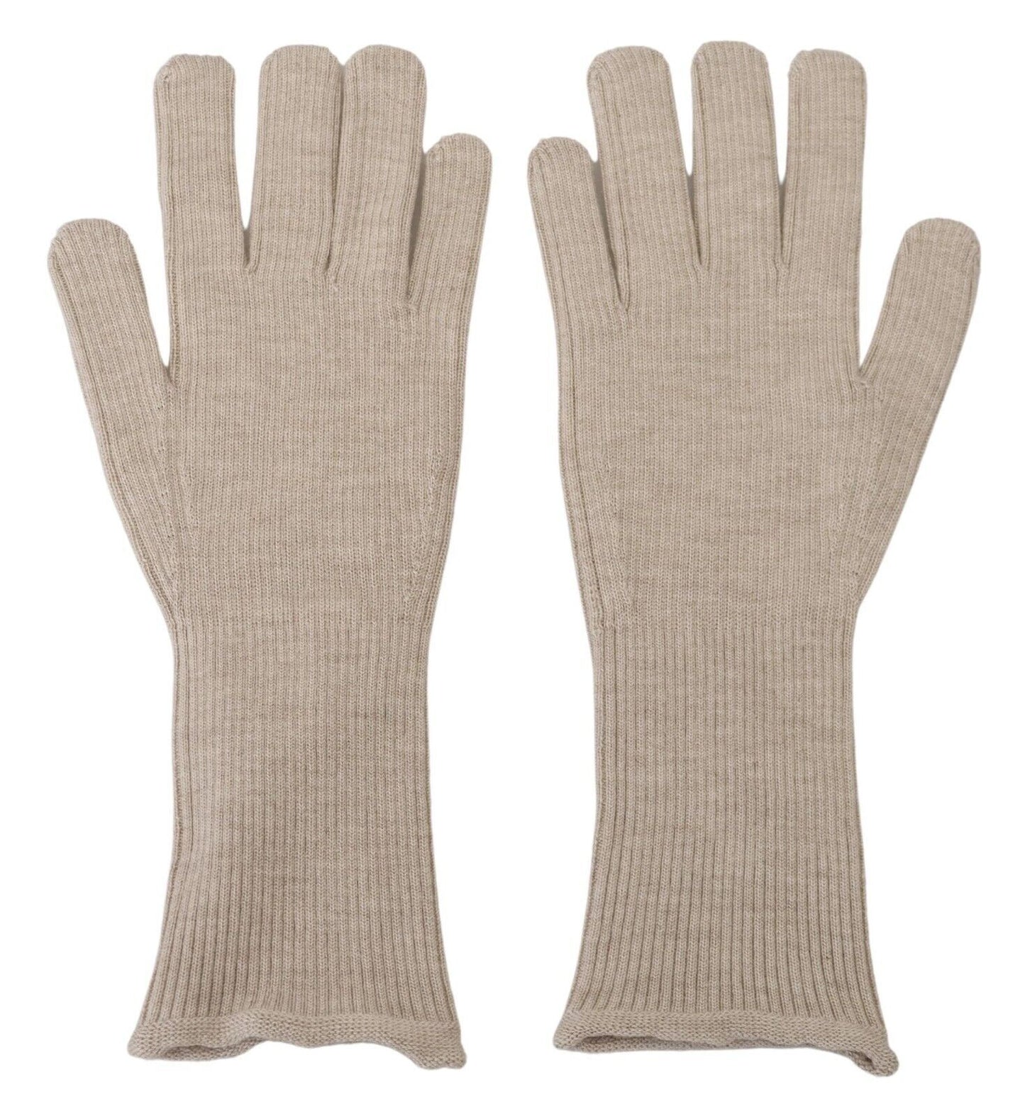 Gants pour homme Dolce & Gabbana en cachemire et soie ivoire