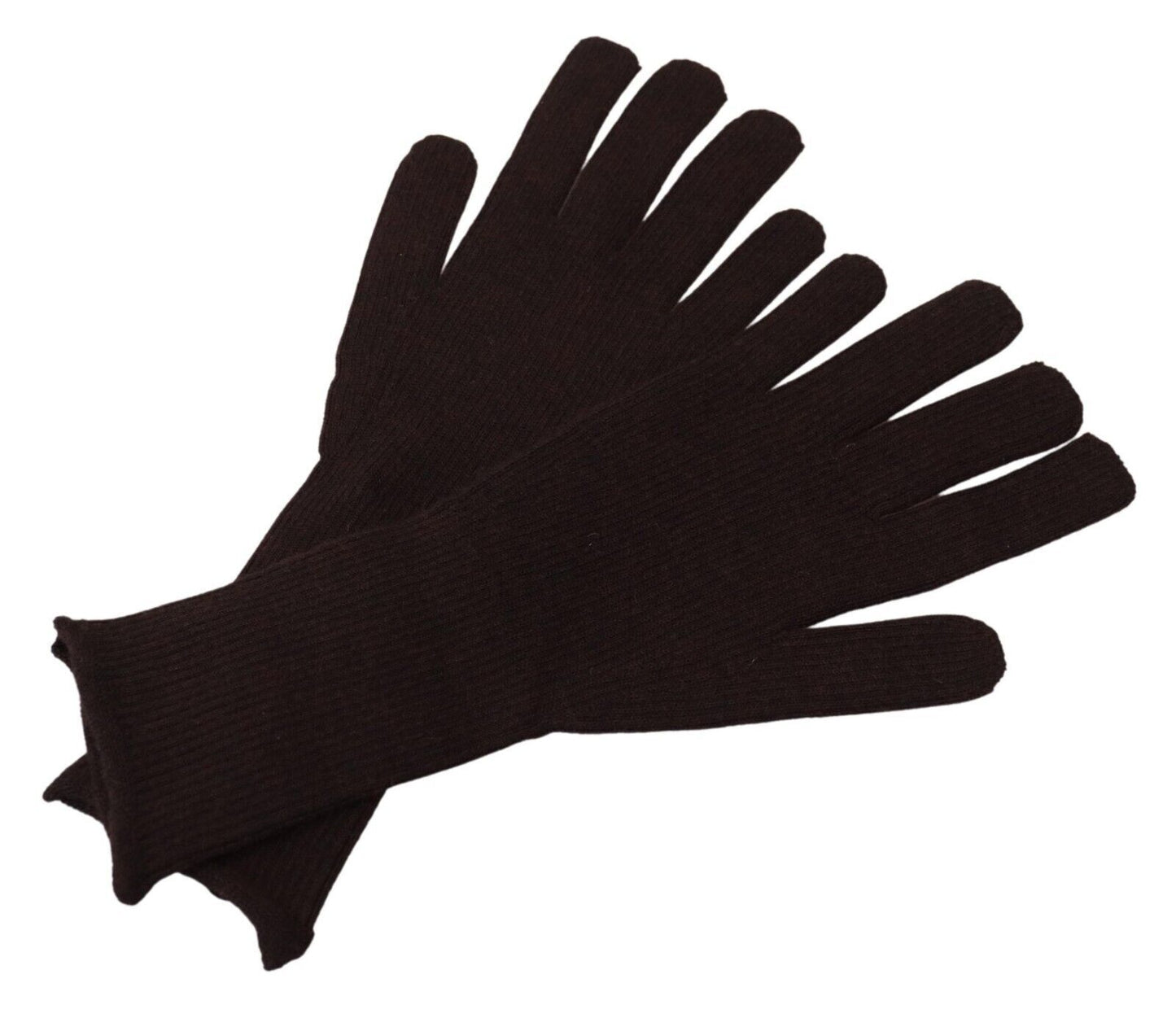 Gants pour homme Dolce & Gabbana en cachemire et soie marron