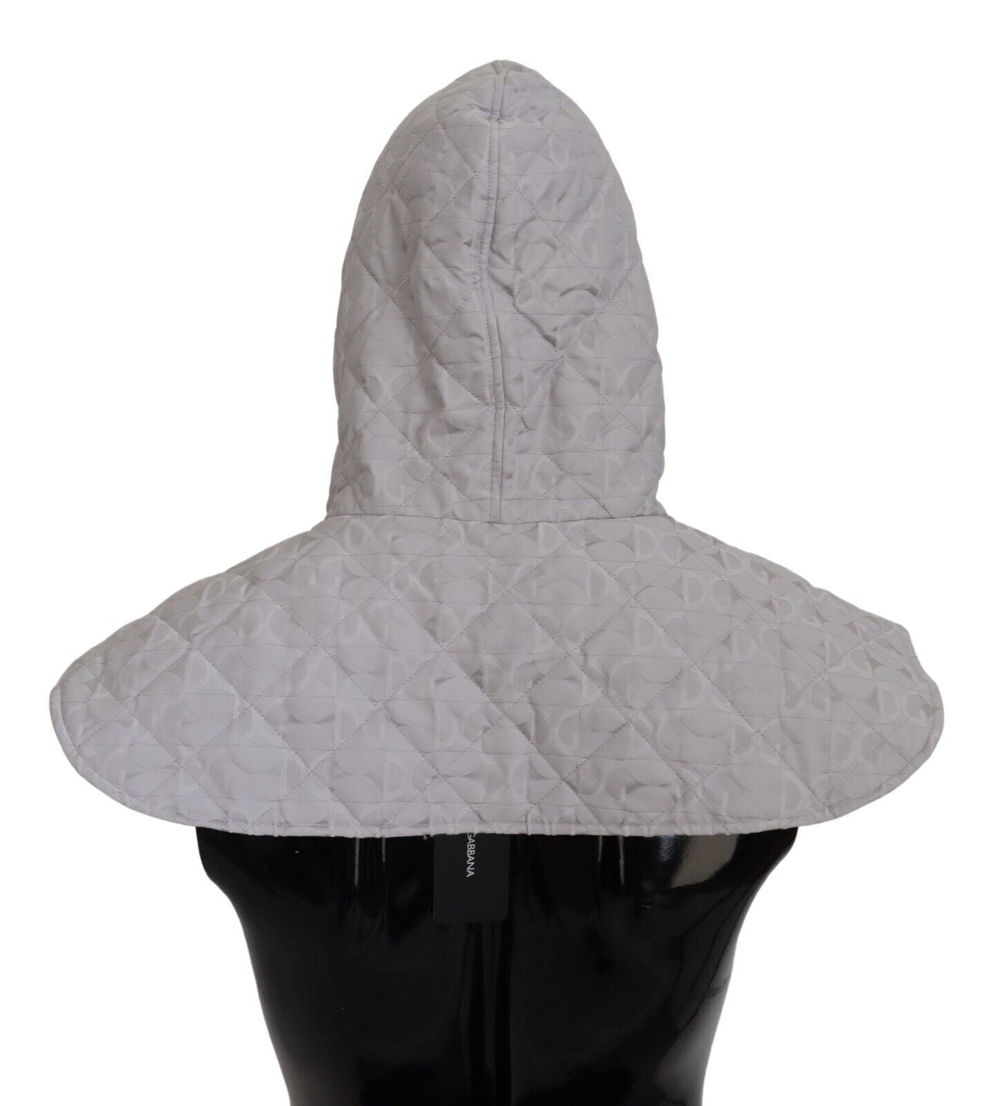 Dolce & Gabbana Chapeau en nylon matelassé blanc, taille unique