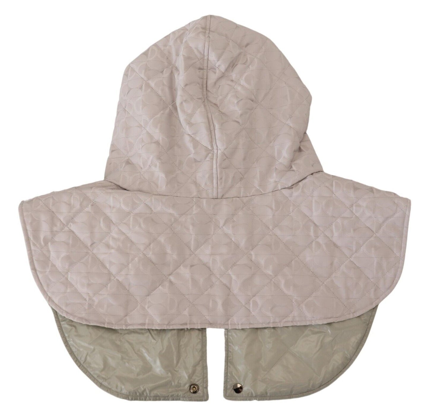 Dolce & Gabbana Chapeau en nylon matelassé blanc, taille unique