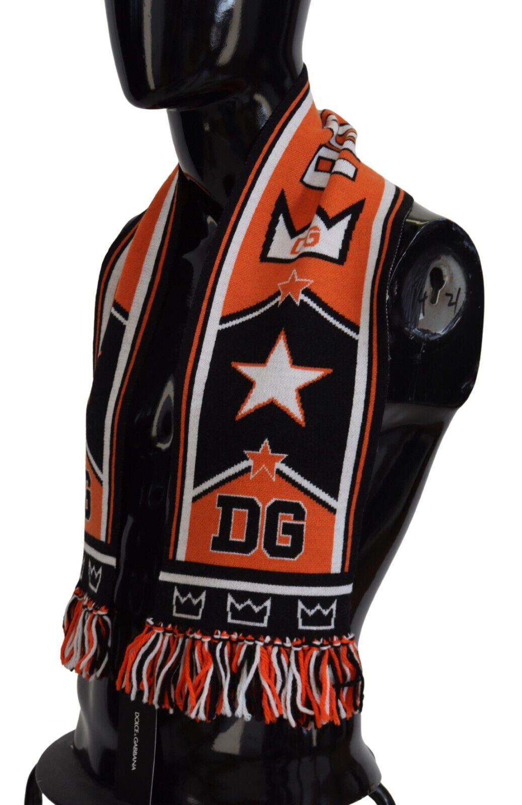 Foulard châle imprimé logo DG multicolore Dolce & Gabbana pour homme