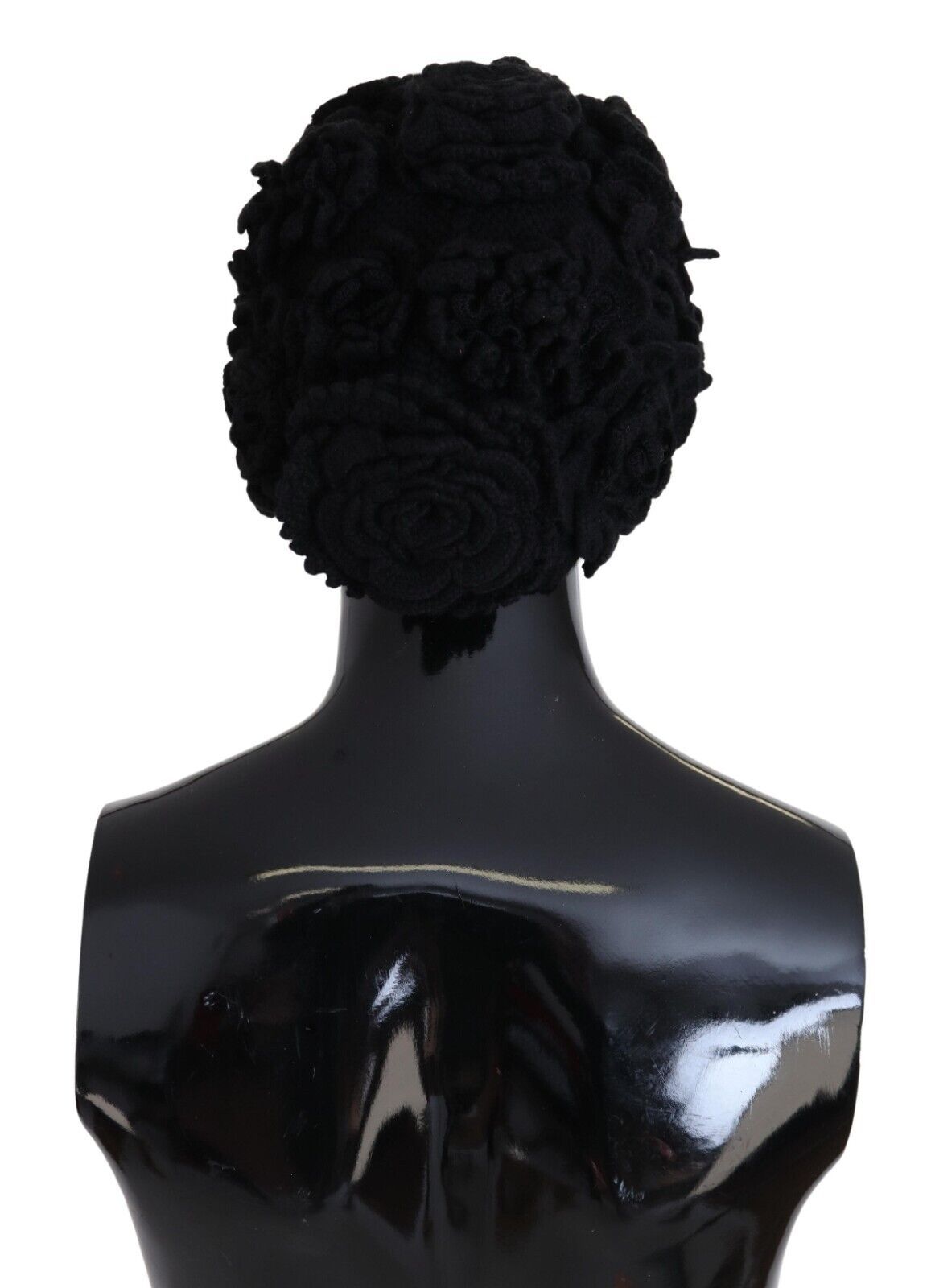 Bonnet d'hiver en laine noire Dolce & Gabbana