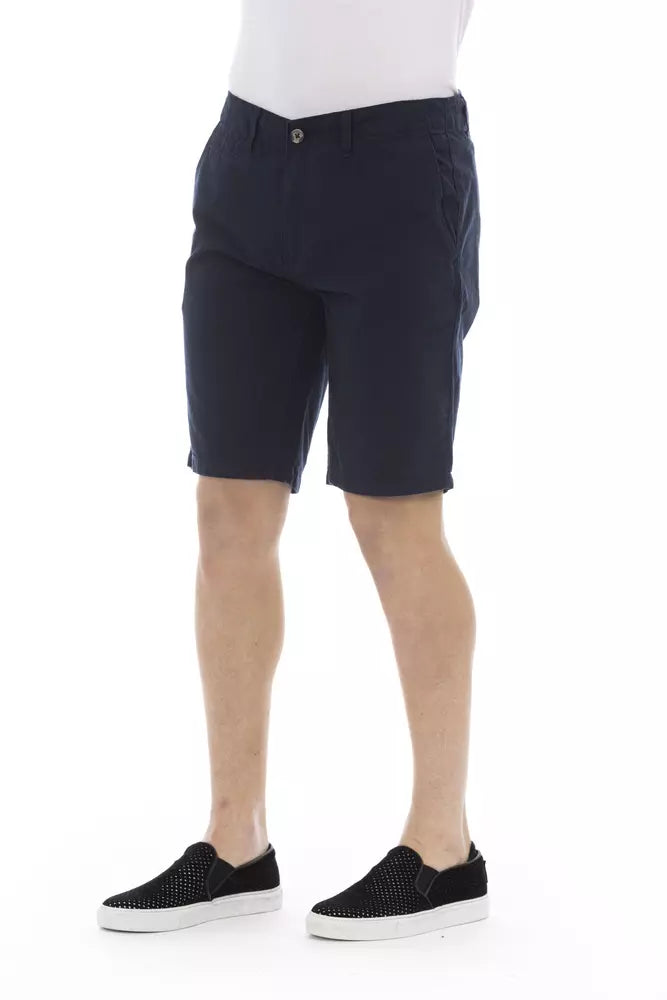 Baldinini Trend Bermuda Short voor heren in blauw katoen