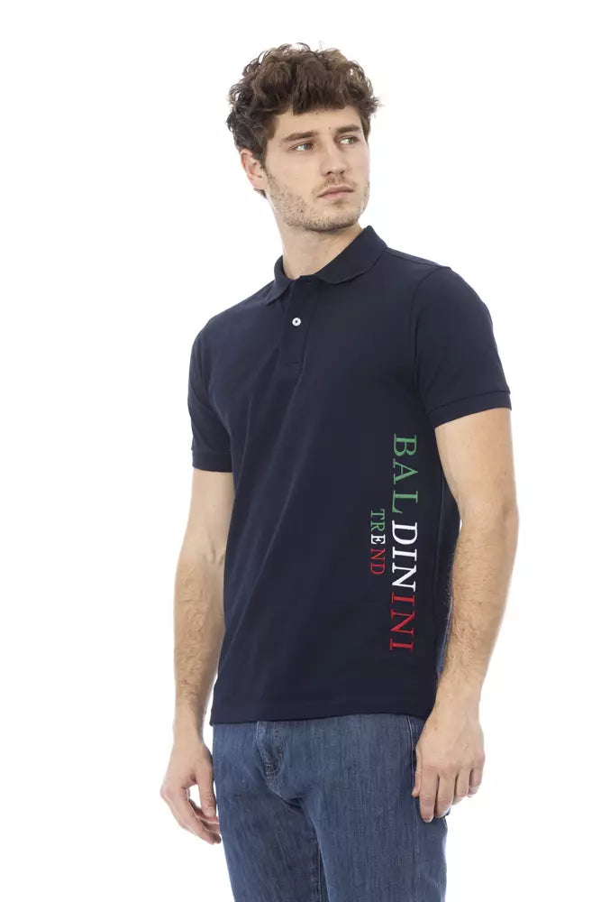 Baldinini Trend Blauw Katoenen Polo Shirt voor Heren