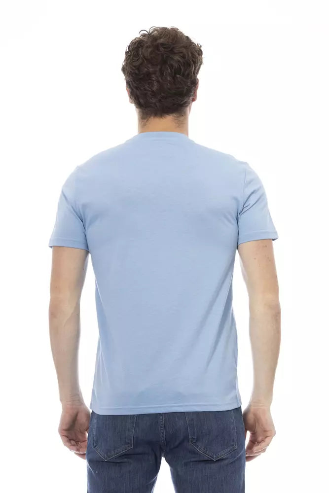 Baldinini Trend Lichtblauw Katoenen Heren T-Shirt