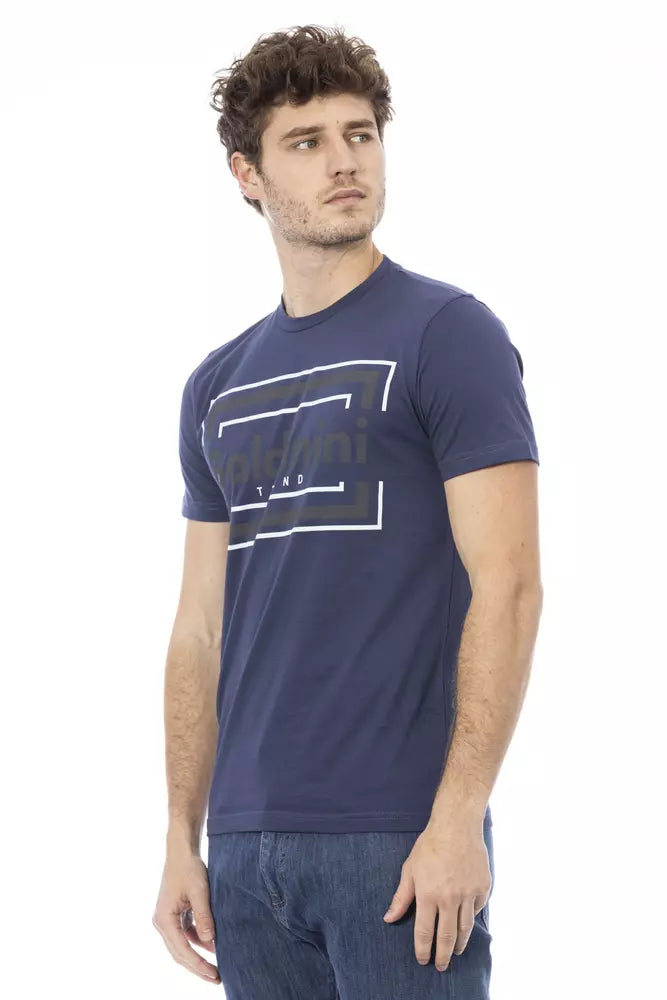 Baldinini Trend Blauw Katoenen Heren T-Shirt