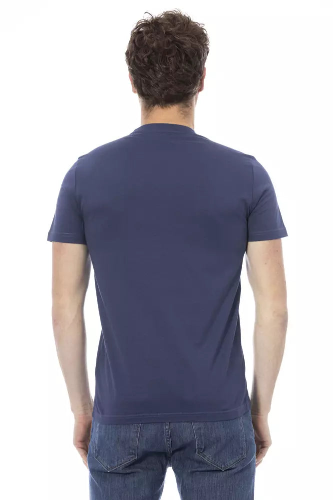 Baldinini Trend Blauw Katoenen Heren T-Shirt