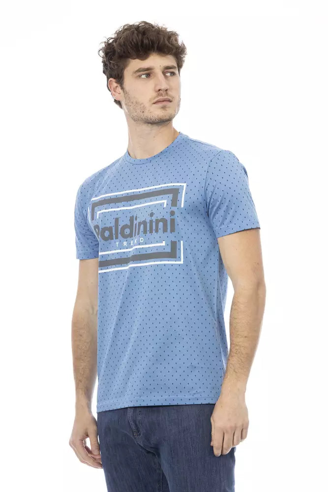 Baldinini Trend Lichtblauw Katoenen Heren T-Shirt