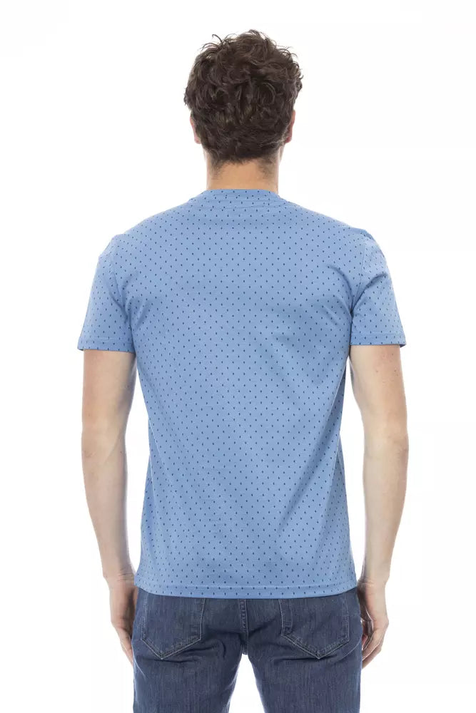 Baldinini Trend Lichtblauw Katoenen Heren T-Shirt