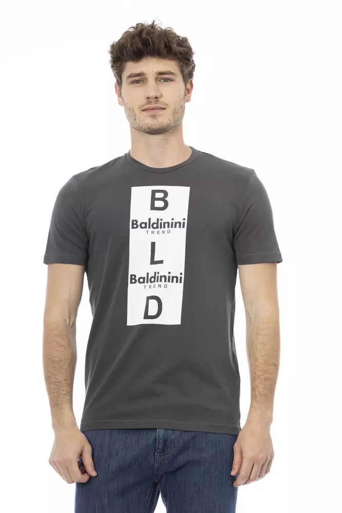 Baldinini Trend Grijs Katoenen Heren T-Shirt