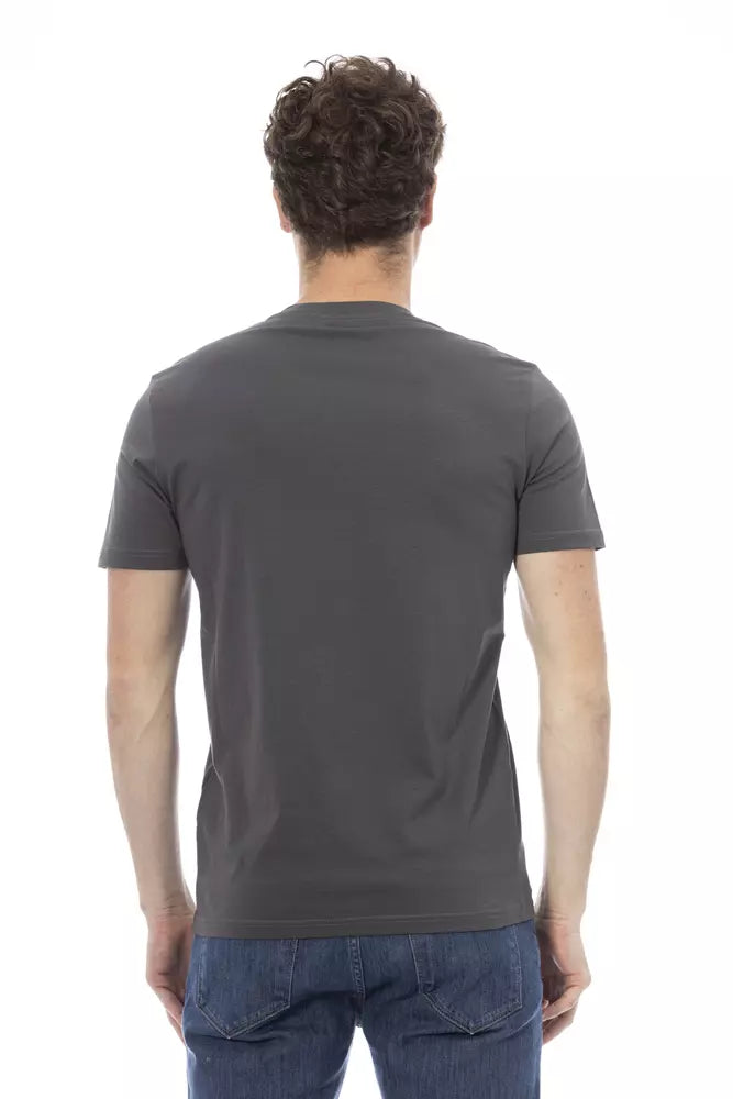Baldinini Trend Grijs Katoenen Heren T-Shirt