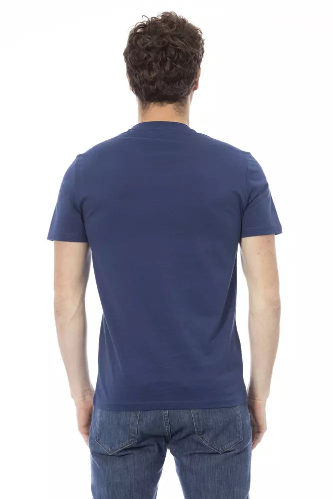 Baldinini Trend Blauw Katoenen Heren T-Shirt