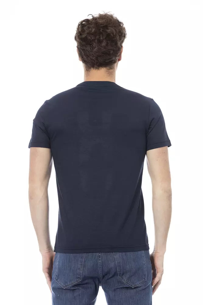 Baldinini Trend Blauw Katoenen Heren T-Shirt