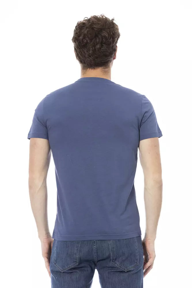Baldinini Trend Blauw Katoenen Heren T-Shirt