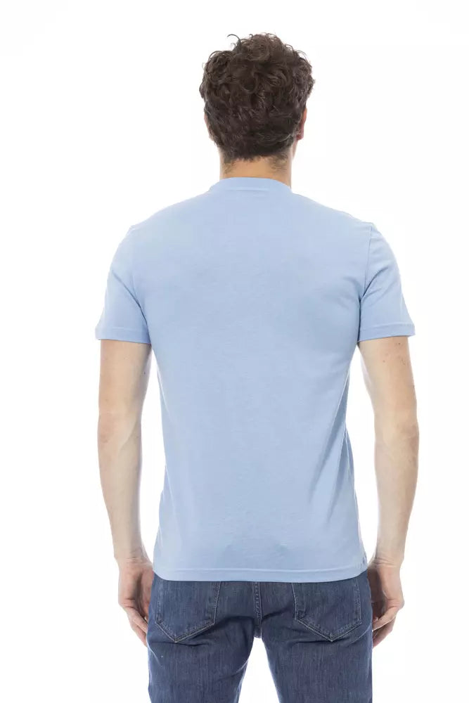 Baldinini Trend Lichtblauw Katoenen Heren T-Shirt