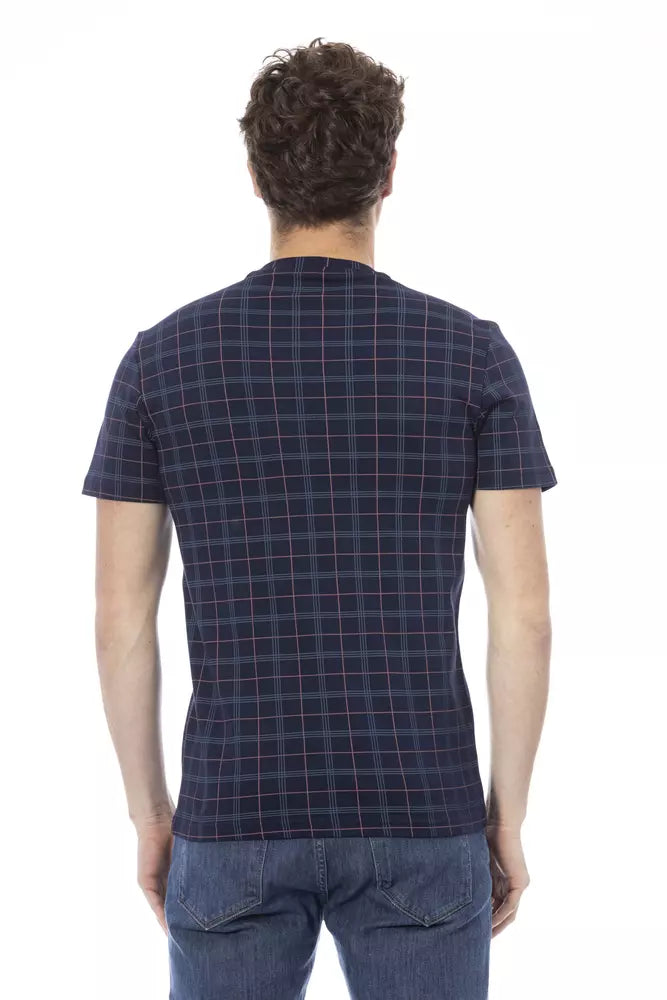 Baldinini Trend Blauw Katoenen Heren T-Shirt