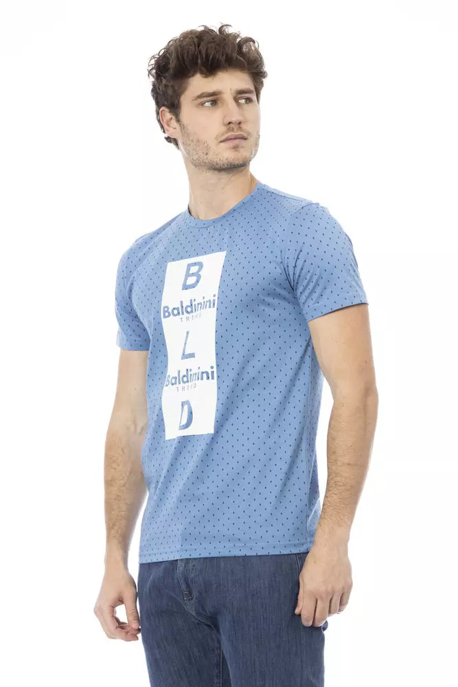Baldinini Trend Lichtblauw Katoenen Heren T-Shirt