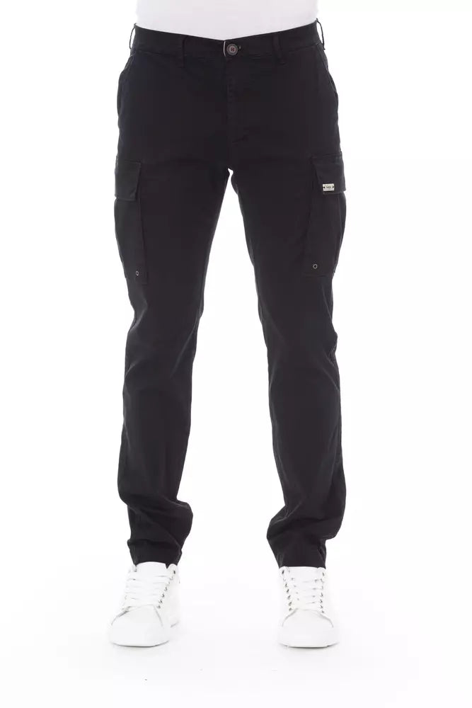 Baldinini Trend Cargo Broek in het Zwart - Stretchtekstielmix