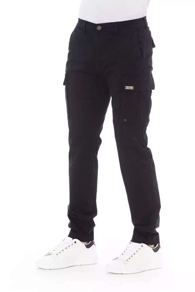 Baldinini Trend Cargo Broek in het Zwart - Stretchtekstielmix