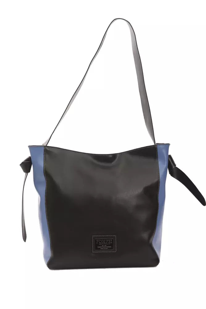 Sac à bandoulière Pompei Donatella en cuir noir pour femme