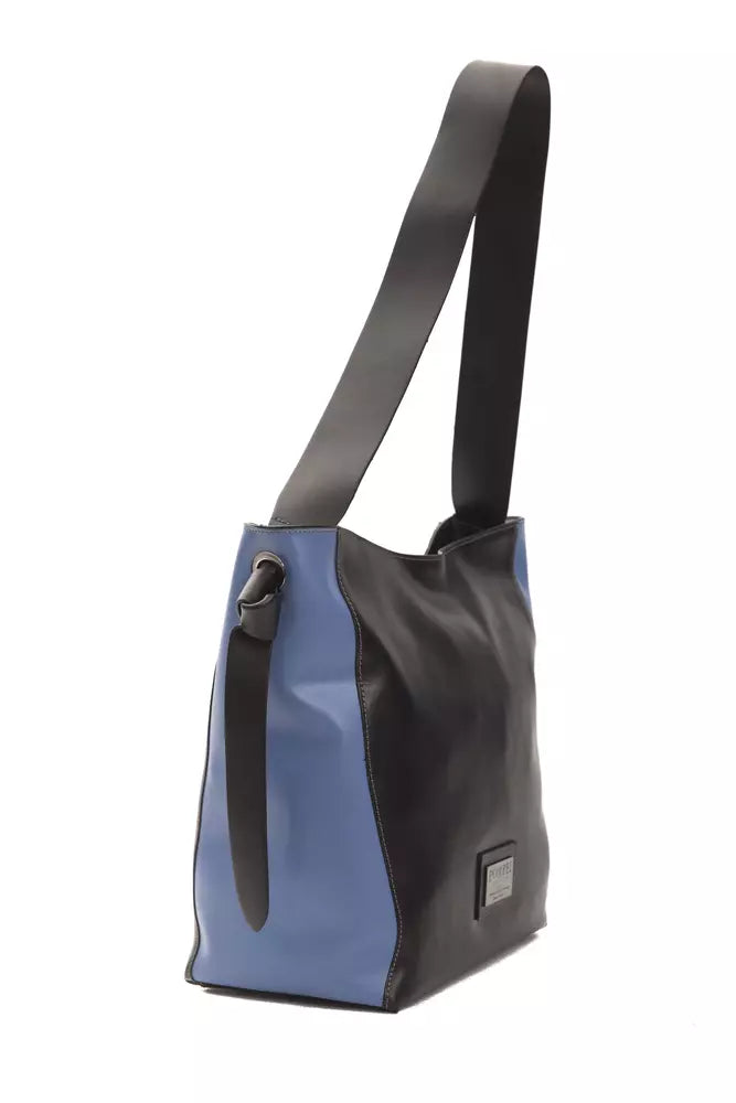 Sac à bandoulière Pompei Donatella en cuir noir pour femme