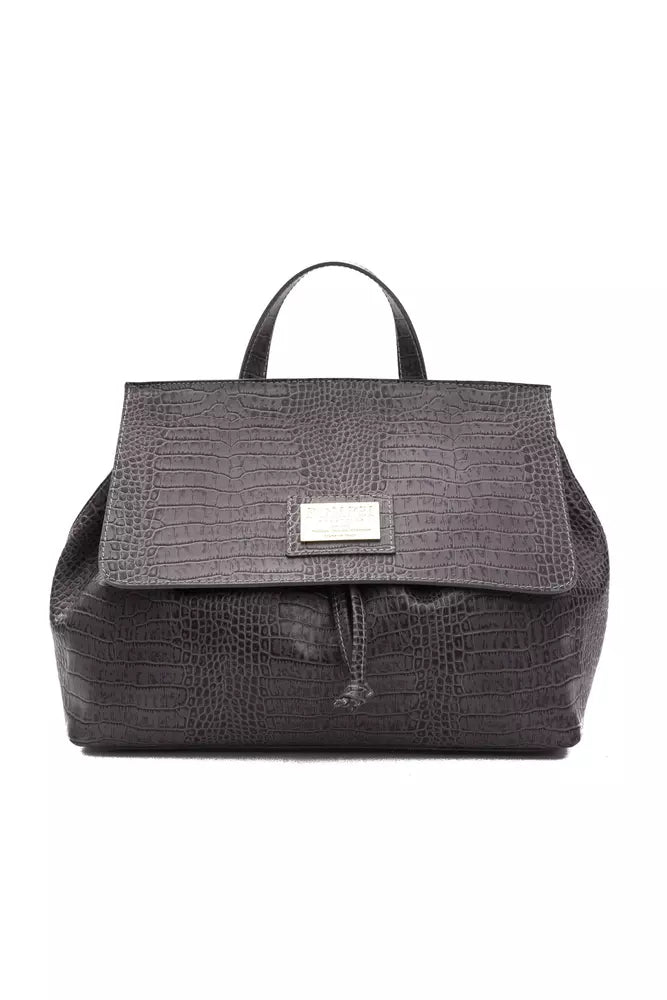 Sac à bandoulière Pompei Donatella en cuir gris pour femme