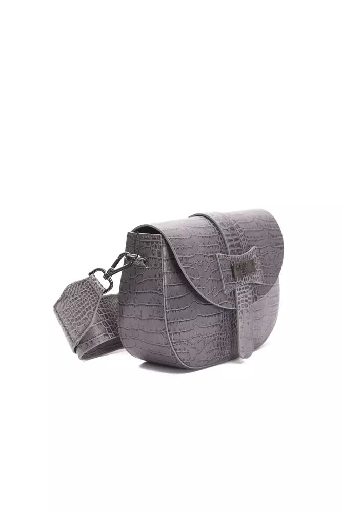 Sac bandoulière Pompei Donatella en cuir gris pour femme