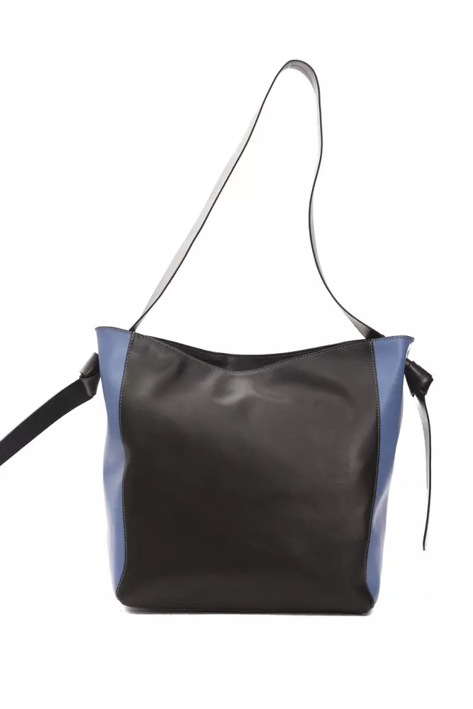 Sac à bandoulière Pompei Donatella en cuir noir pour femme