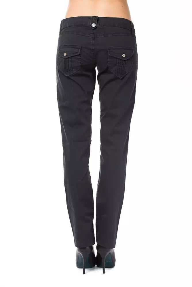 Pantalon pour femme en coton bleu Ungaro Fever