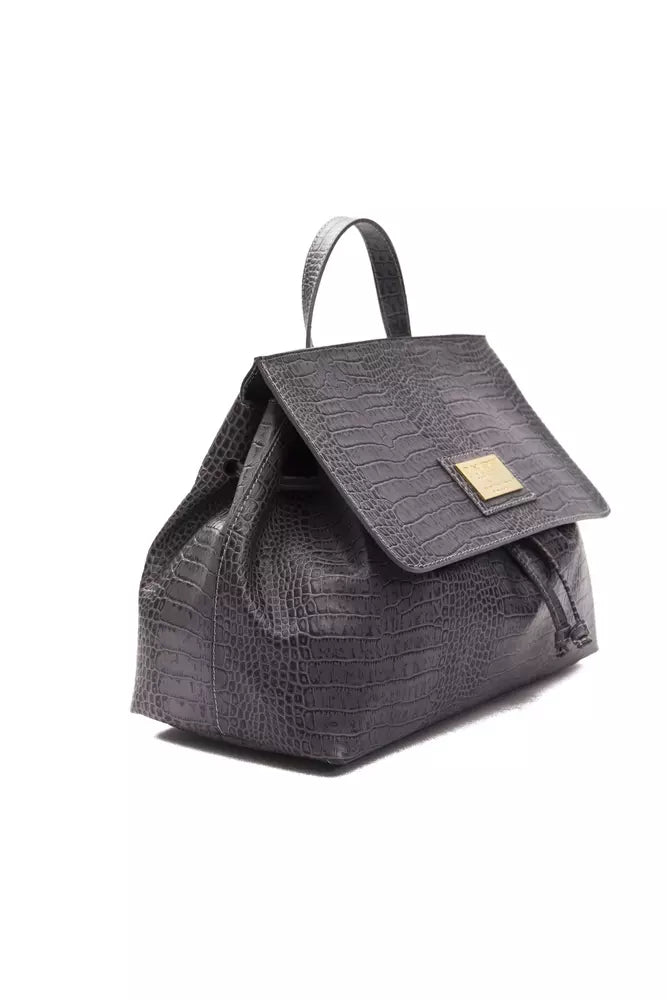 Sac à bandoulière Pompei Donatella en cuir gris pour femme
