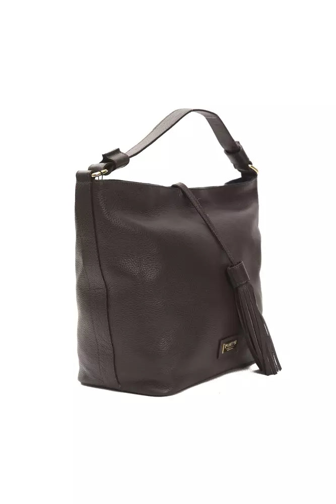 Sac à bandoulière Pompei Donatella en cuir marron pour femme