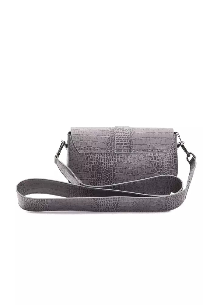 Sac bandoulière Pompei Donatella en cuir gris pour femme