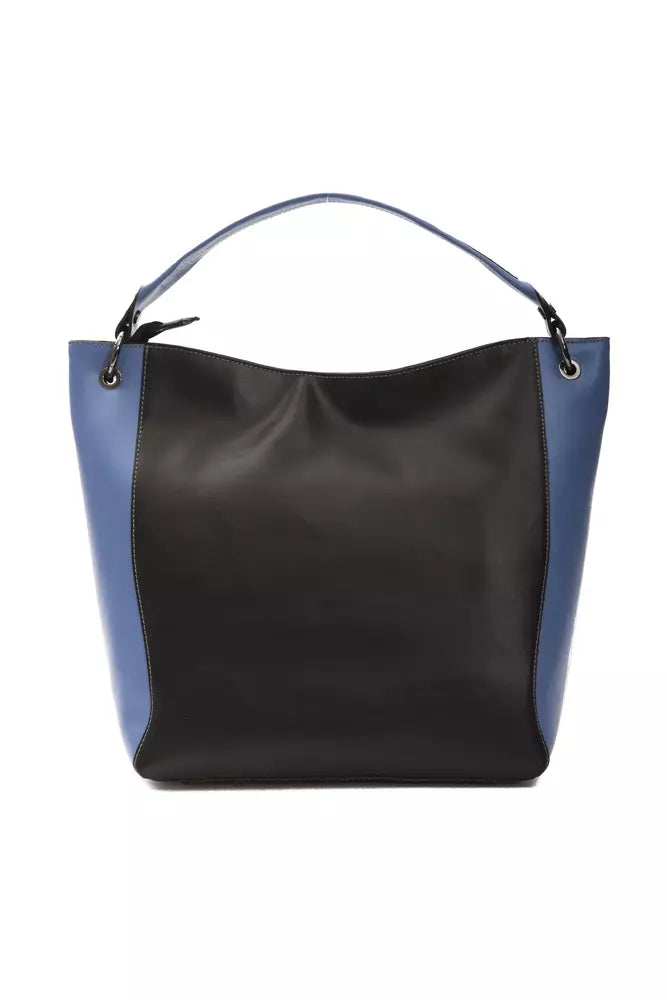 Sac à bandoulière Pompei Donatella en cuir noir pour femme